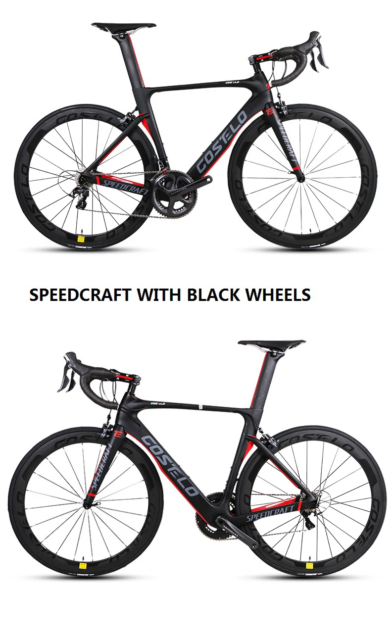 Cheap Costelo speedcraft complete bike carbon road bike bici completa bike frame groupset saddle bar wheel,bicicleta road bike fit DI2 10