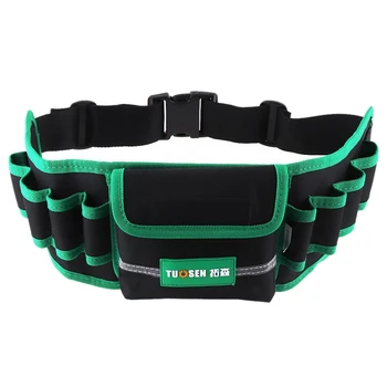 

Tuosen Multifunction Durable Waterproof Canvas Tool Bag Waist Belt Bag Electrician Repair Tool Pouch Organizer With 8 Holes 1