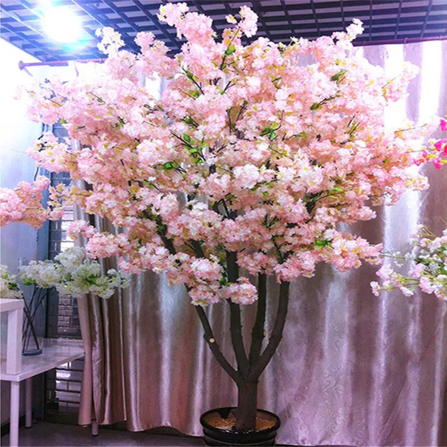 Silk Cherry Blossom Simulation Fake Flower Bouquet Artificial Cherry