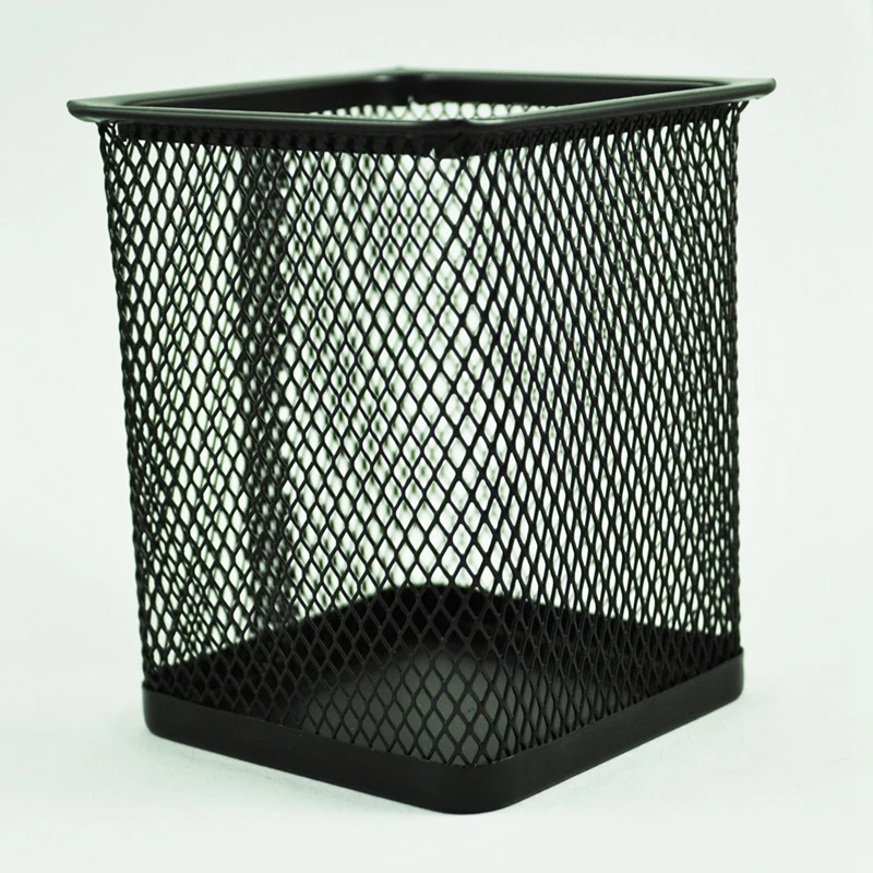 

SODIAL(R) Rectangular Mesh Style Pen Ruler Holder Desk Organizer for Home Office