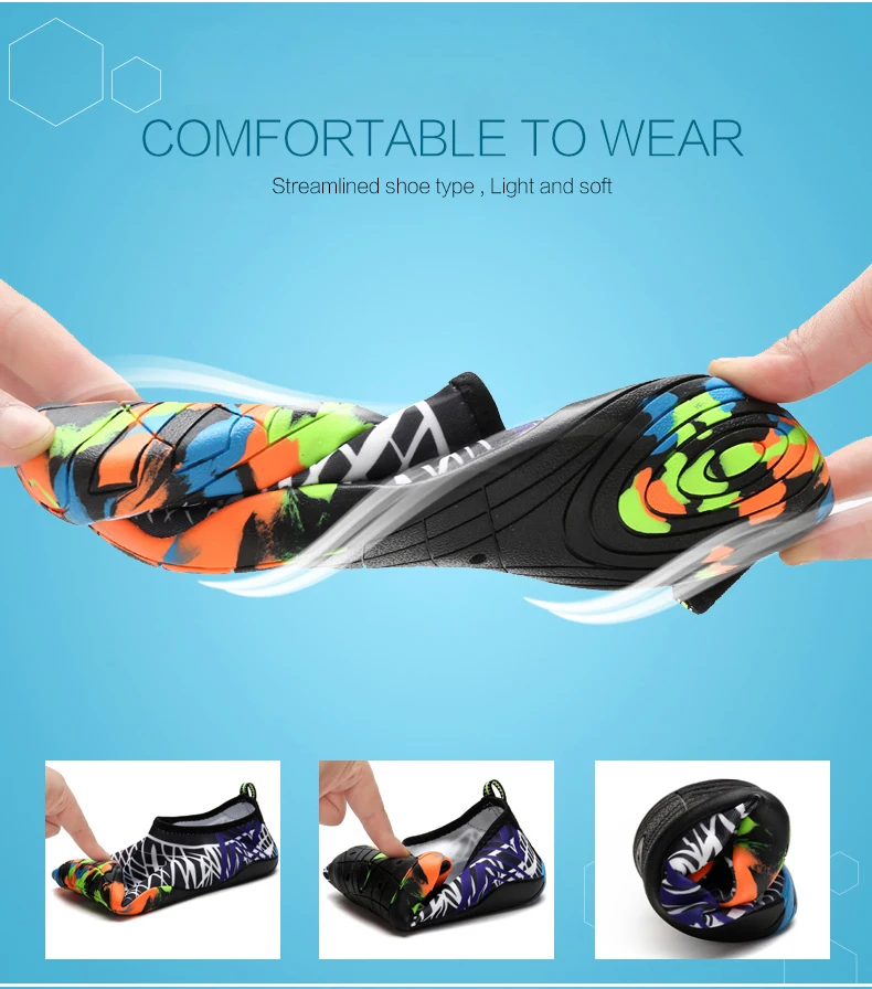 Clorts Water Shoes Men Quick-drying Beach Shoes Swimming Aqua shoes Lightweight Fishing Sneakers (8)