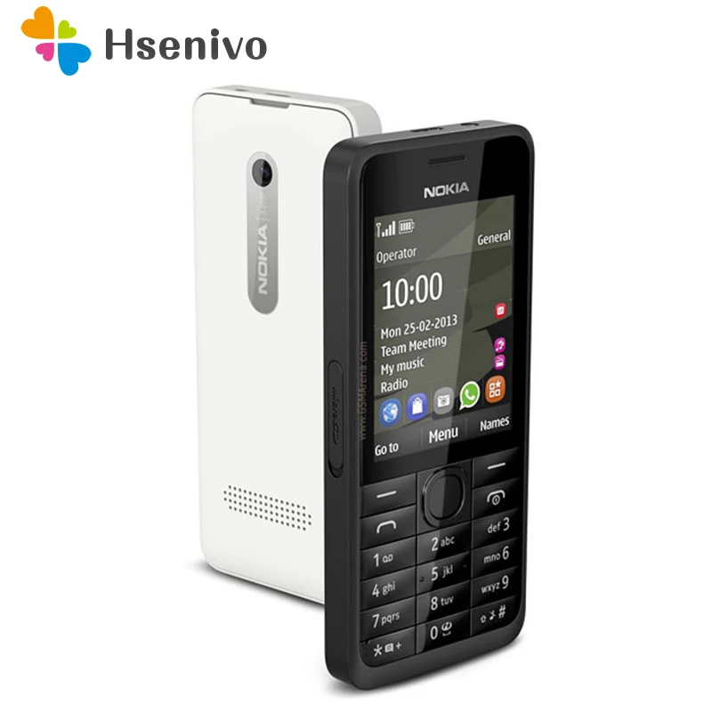

Hot sale Unlocked Nokia 301 original GSM 2.4`` Dual SIM Cards 3.2MP Mobile Phone refurbished