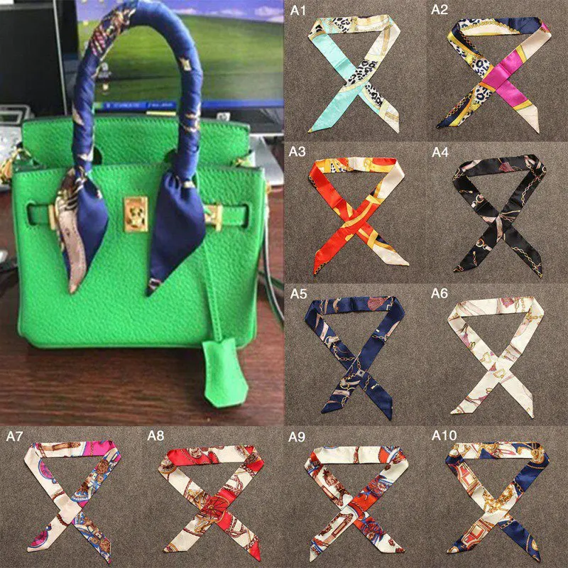 New Fashion Tie Hair Scarves Decorative Map Handle Scarf Lady Ribbon Small Way Bag Band Women Multi-use New Fashion Tie Hair Scarves Decorative Map Handle Scarf Lady Ribbon Small Way Bag Band Women Multi-use