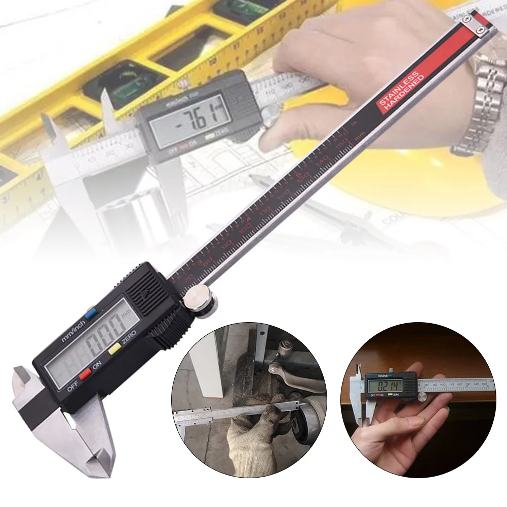 

Stainless Steel Digital Caliper Vernier Micrometer 0-6 Inches Electronic Ruler Gauge Meters LKS99