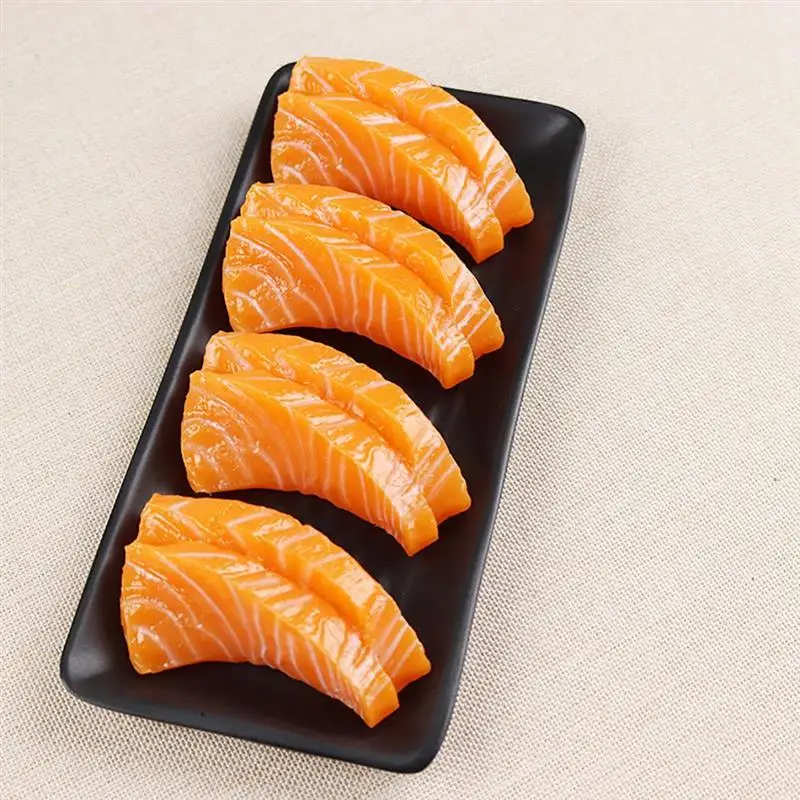 

2pc Funny Realistic Sushi Model Artificial Food Simulation Sushi Fake Food Model Photography Prop Home Decoration