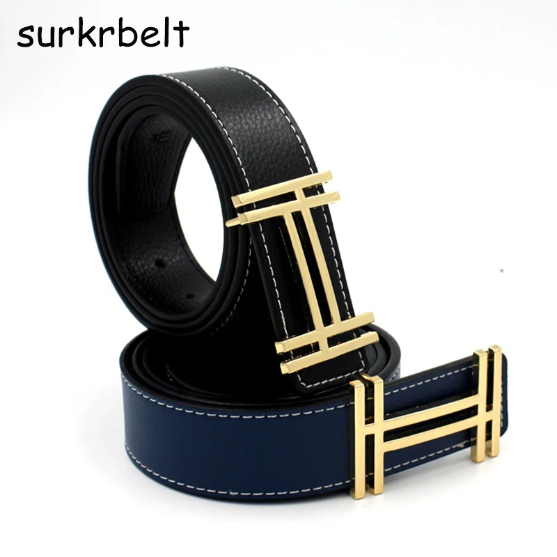 

SURKRBELT H Designer Luxury Brand Belts for Mens Genuine Leather Male Women Casual Jeans Vintage High Quality Strap Waist