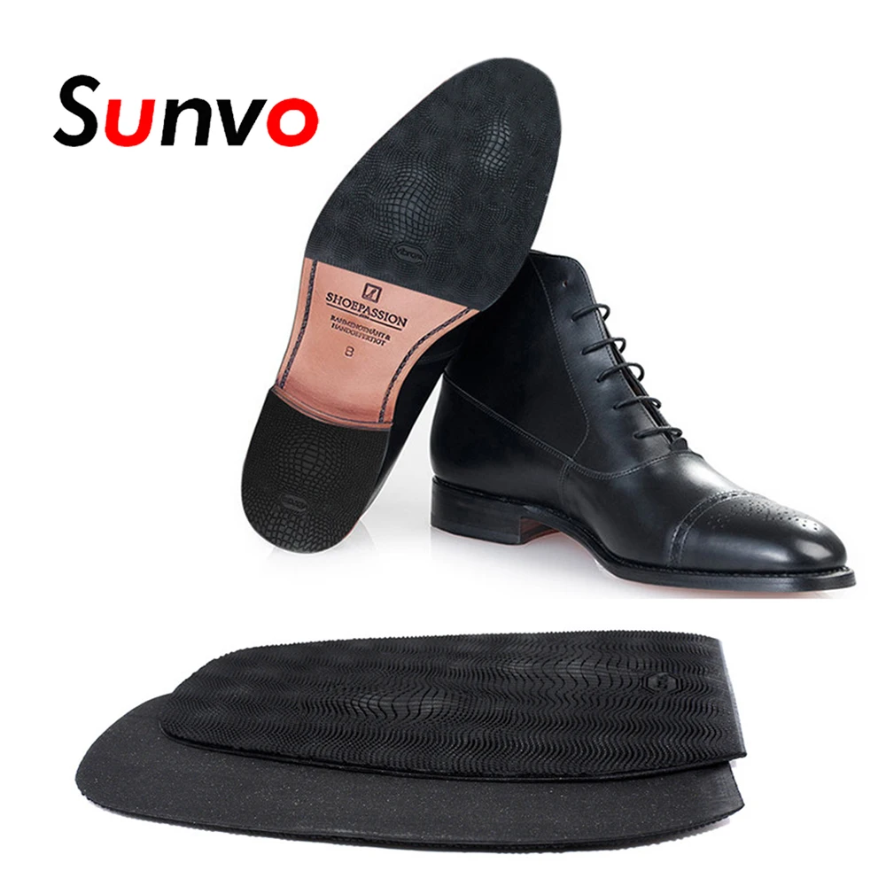 Sunvo سميكة المطاط النعل الخارجي نعل المضادة للانزلاق حذاء رسمي الأحذية لصق أسفل للرجال والنساء تطبيق استبدال الوحيد Convenie