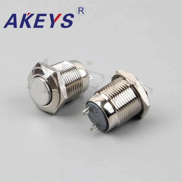 PX16D-G10Z Car Auto Stainless Steel Press Button Switch 16mm Push Button