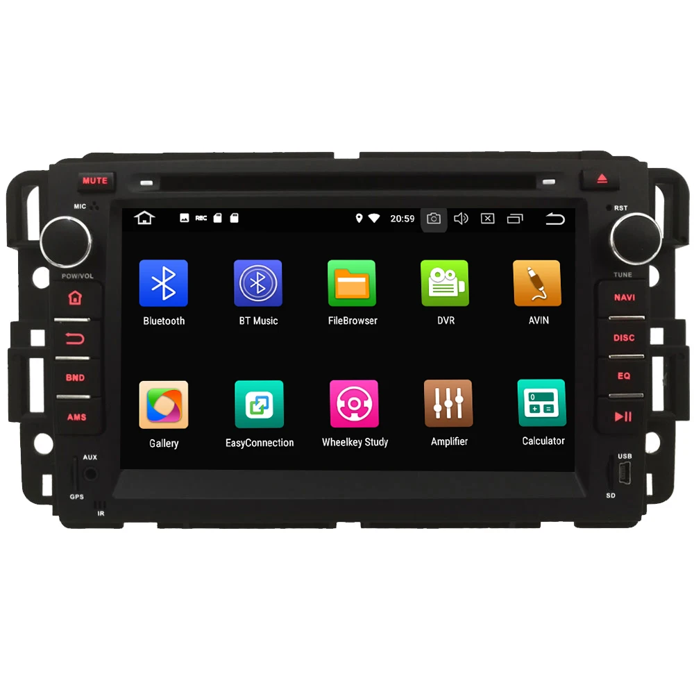 Top KLYDE 4G Octa Core Android 8.0 4GB RAM 32GB ROM Car DVD Player Stereo Radio For Chevrolet Tahoe Traverse Suburban Avalanche HHR 1