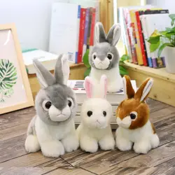 1 шт. 20/28 см милый кролик плюшевые игрушки мягкие волосы моделирования Кролик куклы спальный сопровождать Игрушки для девочек дети подарки