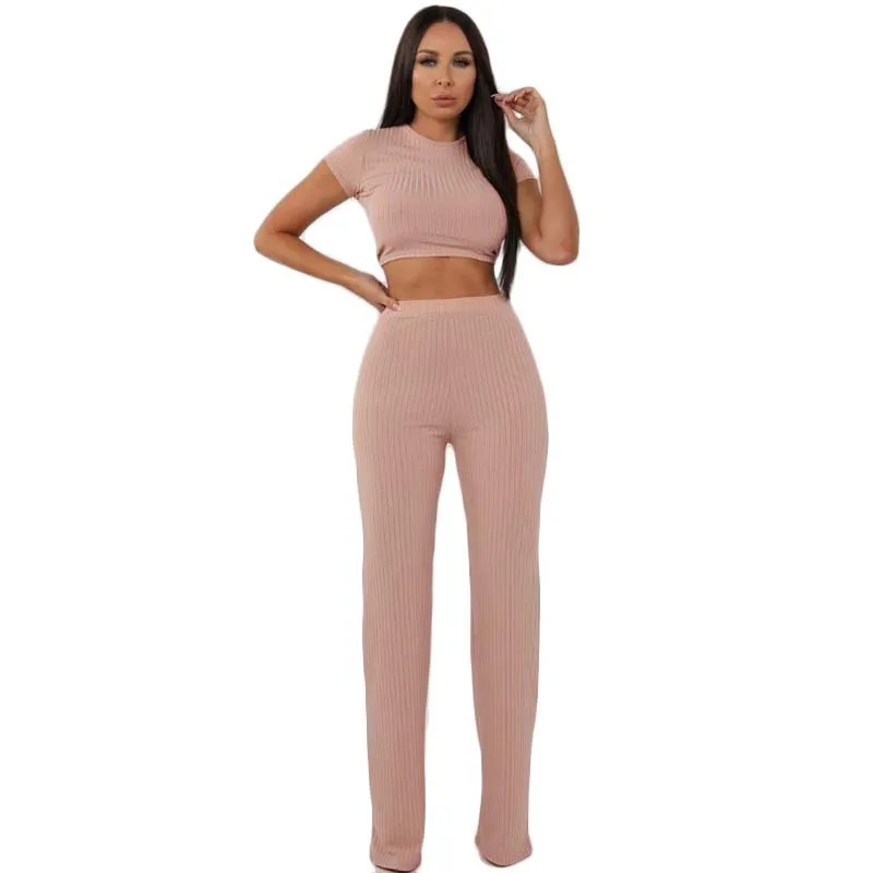 Женский комплект из 2 предметов летний сексуальный тонкий топ и свободные