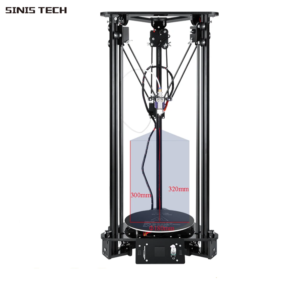 

Delta 3D Printer Modular Design High Precision 180*320MM FDM Desktop Impresora Diy Kit Imprimante 3D 1500MW 445NM Laser Engraver