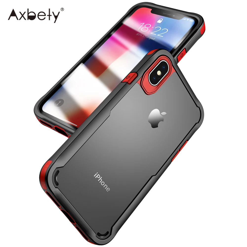 Shockproof Clear Case For iPhone 8/7/X/6 Transparent Shield Hybrid Fall