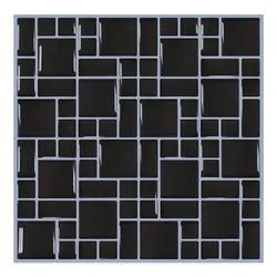 Современный черный 3D плитка стены кирпичные стены Бумага s 6 шт. рулон для Ванная комната Кухня Home Decor настенные наклейки бумага наклейки