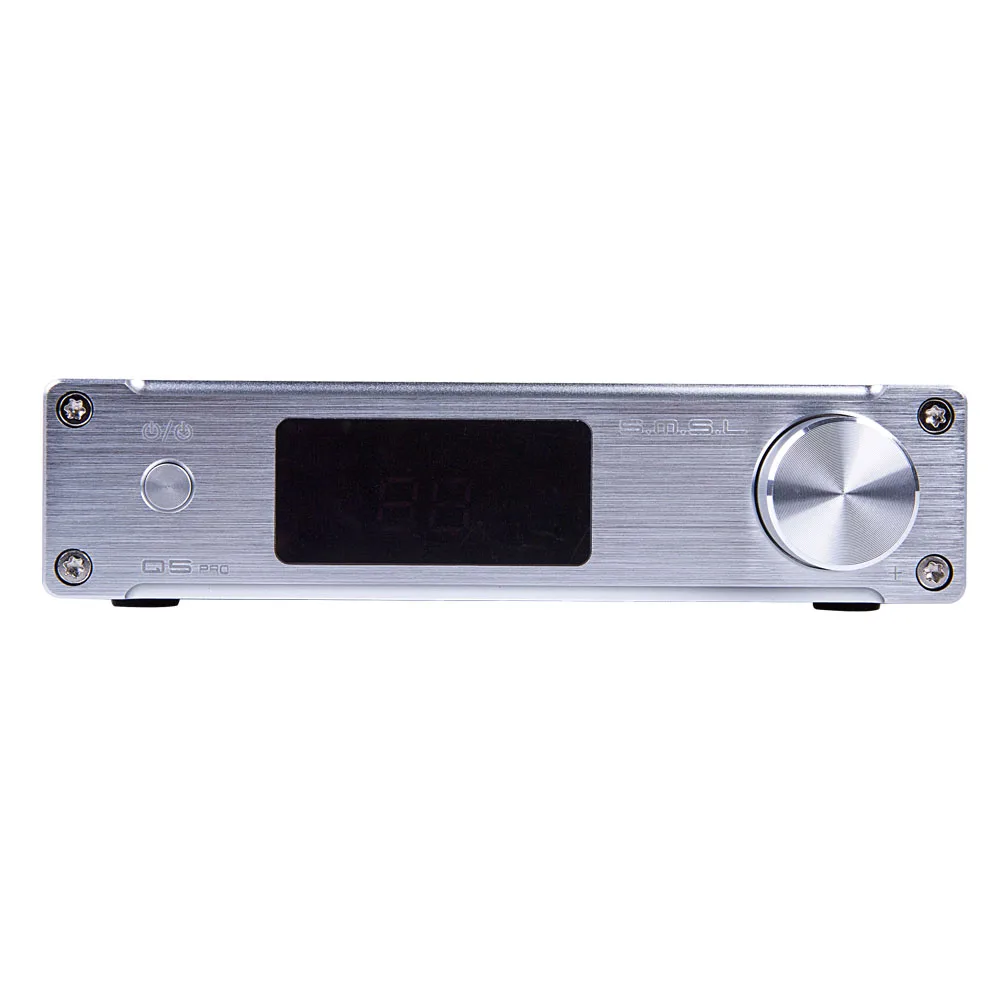 

2017 SMSL Q5 Pro AMP HiFi 2.0 Pure Digital Home Audio Amplifiers Input Optical/Coaxial/USB/ Power 45W*2 Remote Control Silver