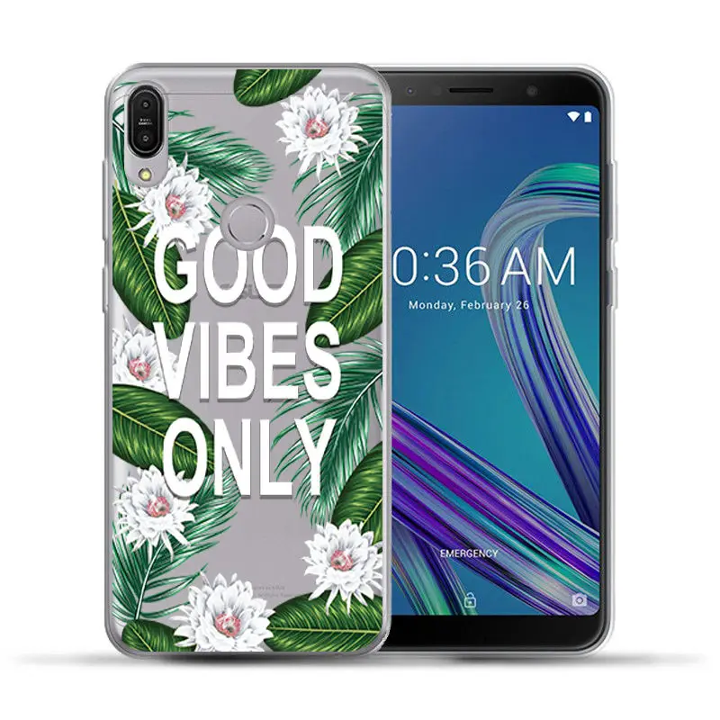Arvin Clear Silicone Pattern Cover for ASUS Zenfone max Pro m1 ZB601KL Soft TPU Phone Cases for ASUS ZC520KL ZC554KL ZC520TL Bag (7)