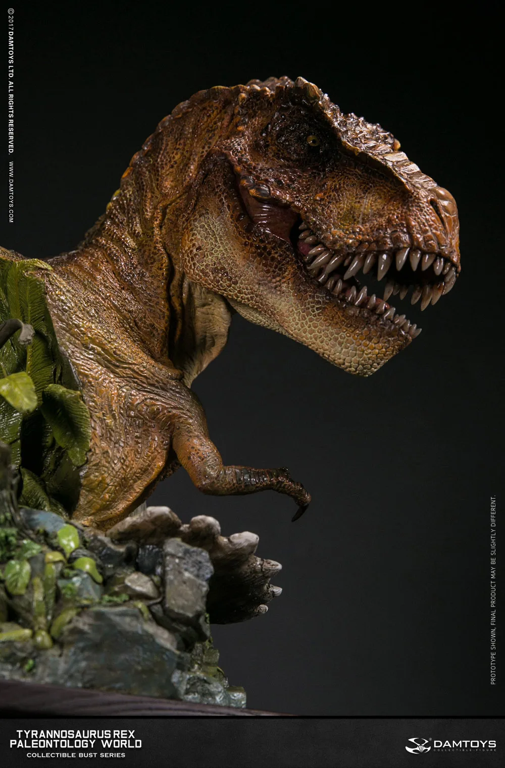 Коллекция статуй из мультфильма DAMTOYS MUS001A/MUS001B Tyrannosaurus T-Rex Bust PolyStone