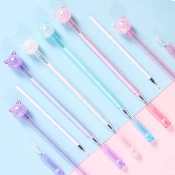 

36 Pcs/lot Cute Pig Transparent Student Gel Pen Ink Pen Promotional Gift Stationery School & Office Supply