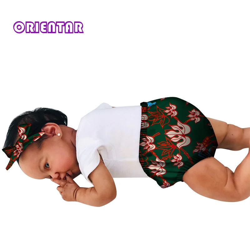 Летние африканские шорты для детей новорожденных мальчиков и девочек короткие брюки милый Малыш pp брюки хлопок детская одежда с бантом WYT240