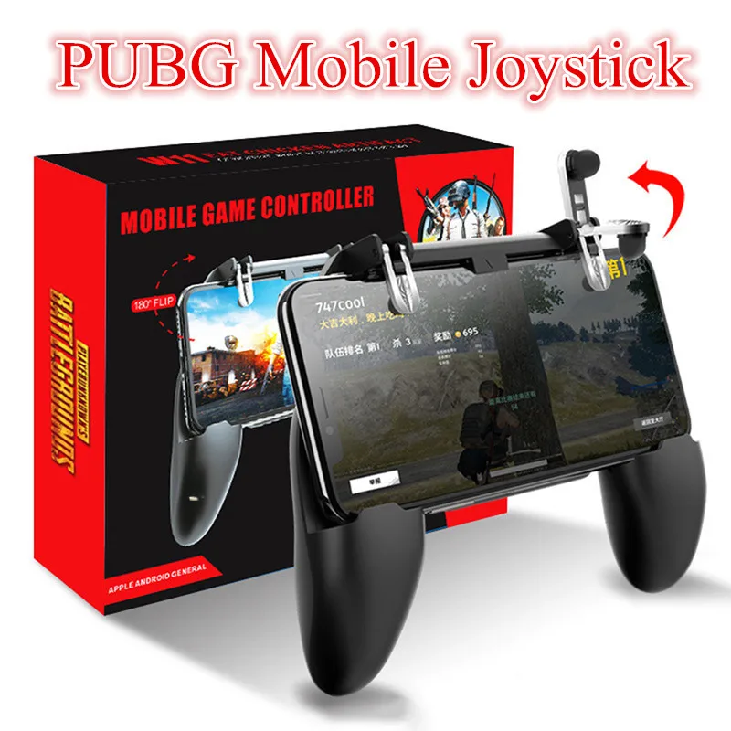 

All-in-One Mobile Game Controller Free Fire PUGB PUBG Mobile Joystick Gamepad Metal L1 R1 Button for Android iPhone 6 7 8 plus