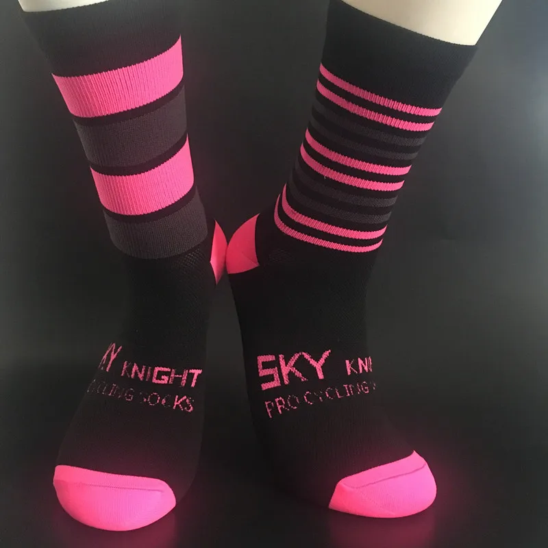 Велосипедные носки SKYKNIGHT в полоску для левой и правой ног спортивные бега