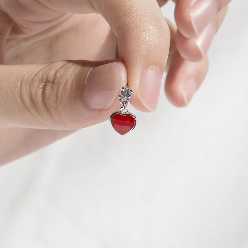Серьги из стерлингового серебра 925 пробы с четырьмя когтями женские корейские