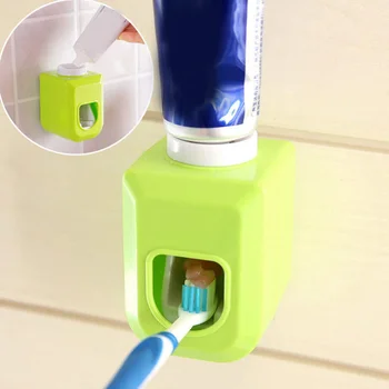 

Fashion Automatic Toothpaste Dispenser Bathroom Products Wall Mount Rack Bath Toothpaste Squeezers Bathroom Accessories Cocina
