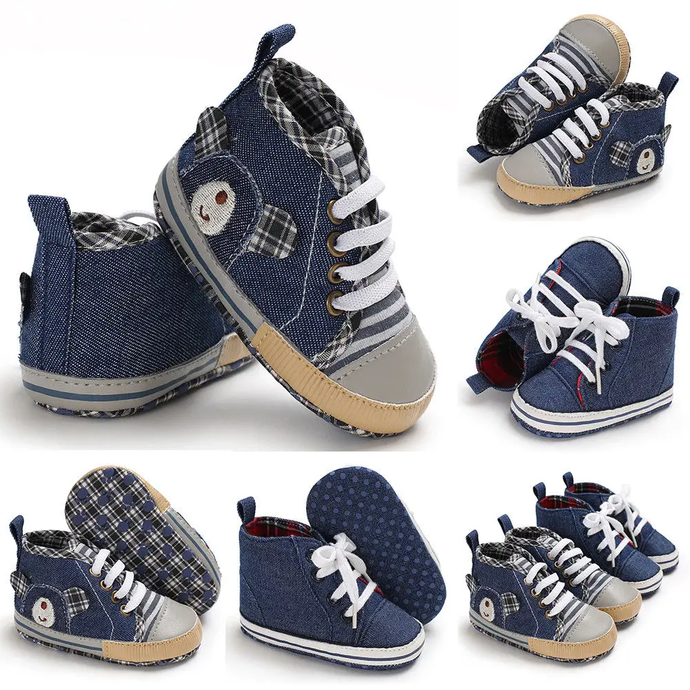 

Kids Shoes for Girls Boys Sneakers Jeans Canvas Children Shoes Denim Running Sport Baby Sneakers Lace up Casual Boys Shoes