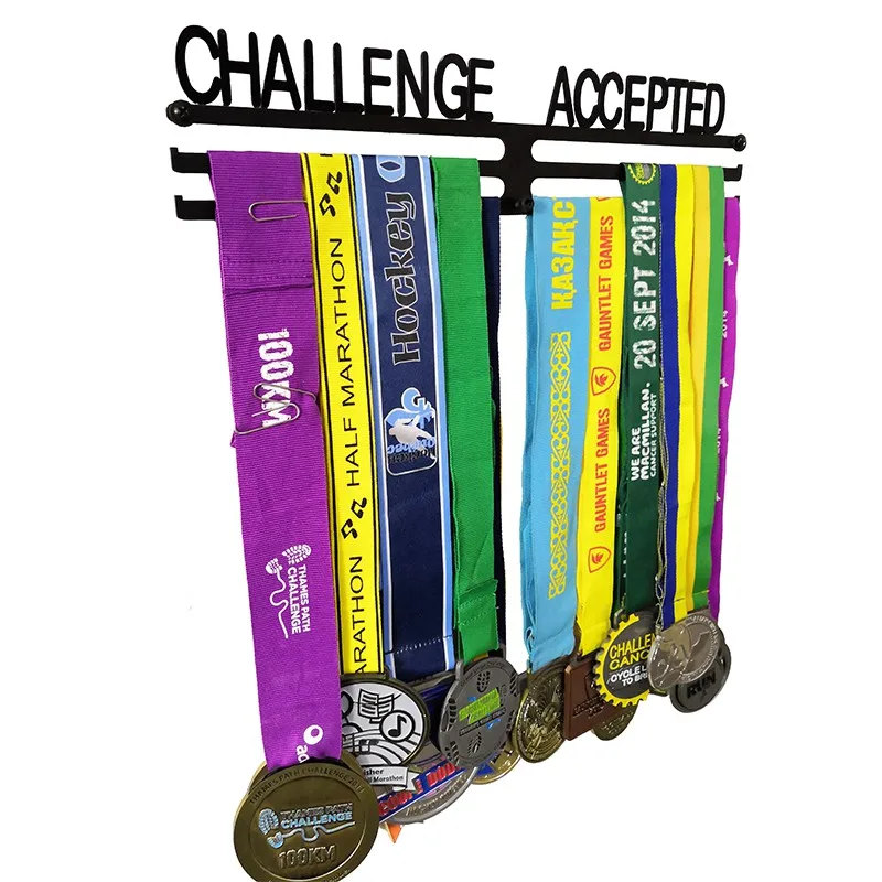 Вызов принимается дисплей Троеборье гимнастика спортивный марафон медаль Вешалка