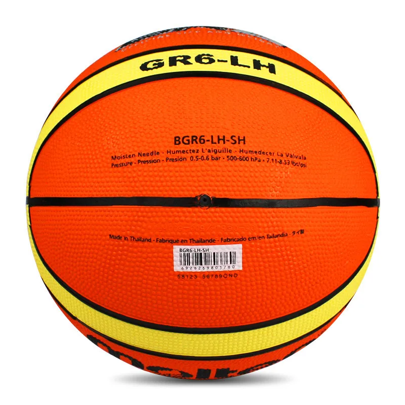 Fundido pelota de baloncesto GR6 tamaño 6 hombre formación niño Chica juegos profesionales calle bolas basquete de baloncesto