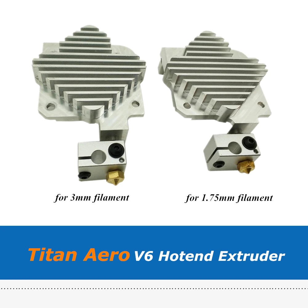 3D-принтеры часть Titan Aero радиатора V6 hotend экструдер для 1.75 мм 3 мм нити