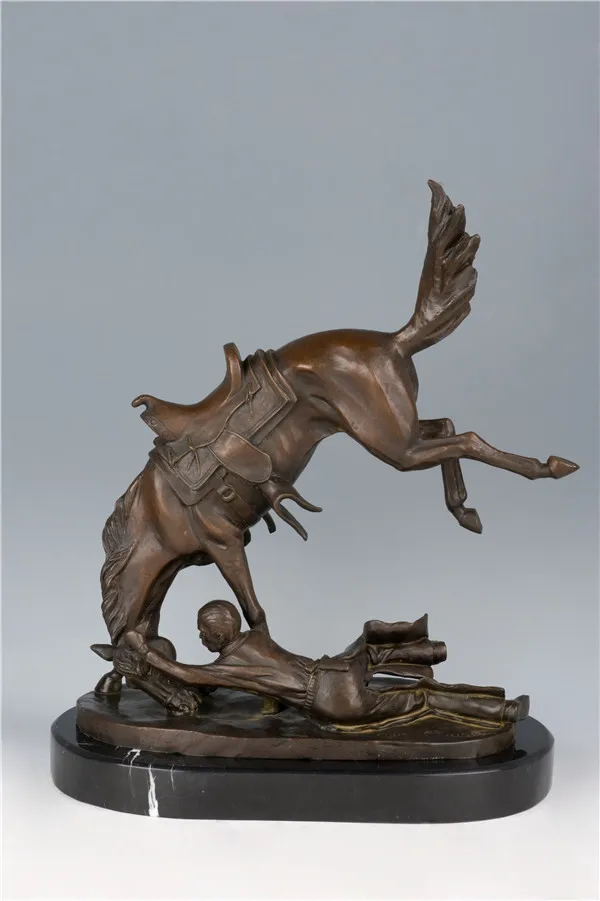 Arts Crafts Copper Top Quality Bronze Sculpture Roman warriors army