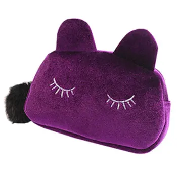 

Cartoon Storage Case Travel Makeup Pouch Cosmetic Bag (Purple)