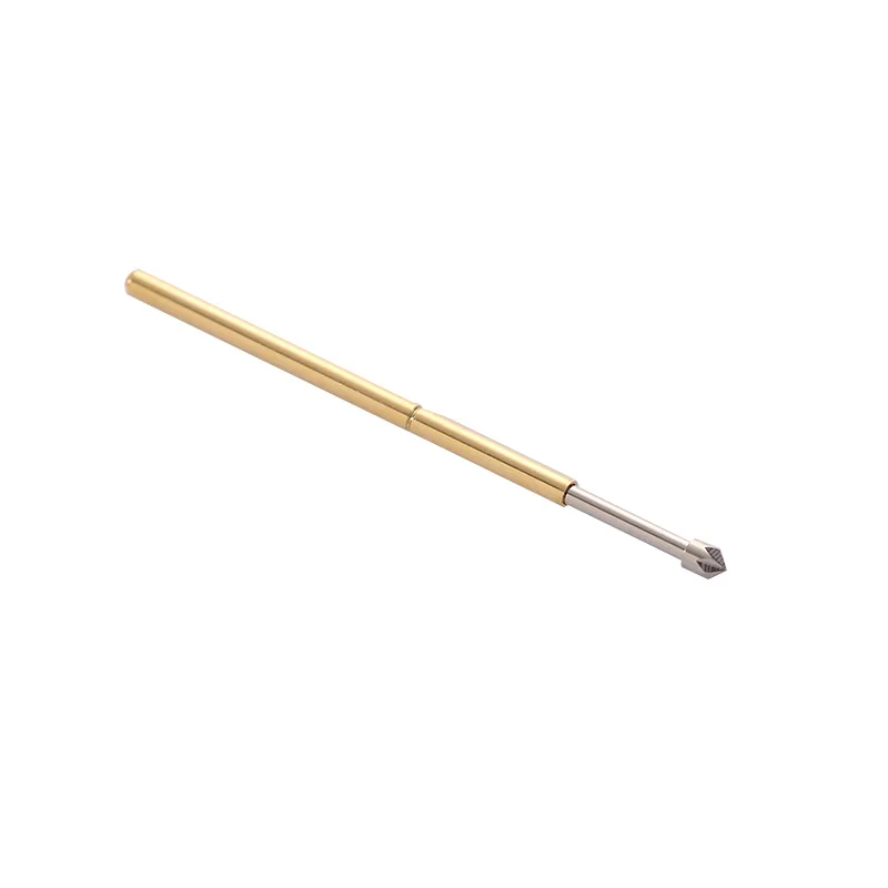 P100-LM2 Length 33.35mm Imperial Crown Head Metal Spring Test Probe Nickel-Plated Spring Probe Tool For Detecting Circuit Boards