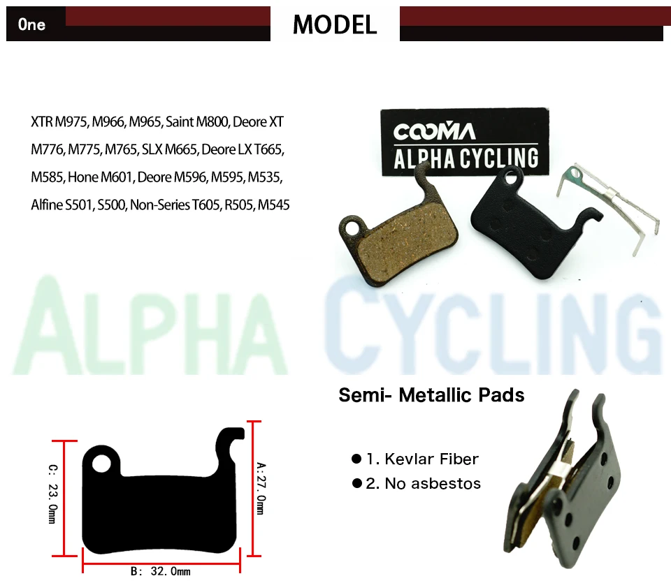 Дисковые велосипедные тормозные колодки для M585, отточить M601, Deore M596, M595, M535, Alfine S501, S500 дисковый тормоз, смола, черный, 10 пар в партии