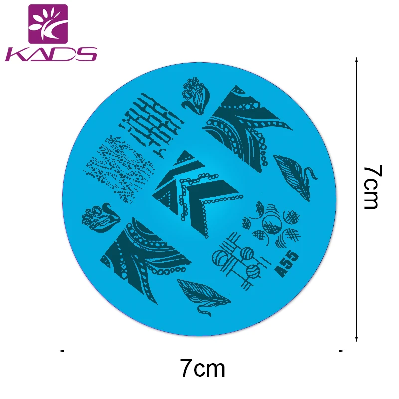 KADS A55 Новое Поступление Серии Цветок Ногтей Штамповки Плиты Польский Штамповка Nail Art Маникюр Шаблон Ногтей Штамп Инструменты