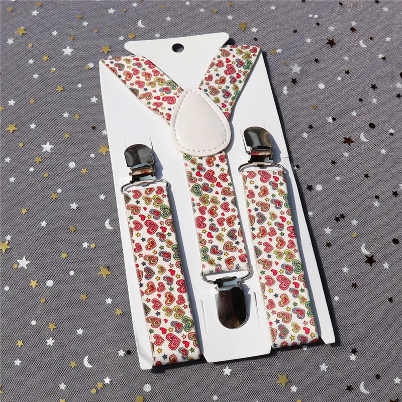 

2018 New Children Colorful Hearts Suspenders Baby Girls Lovely Suspenders Clip-on Y-Back Braces Elastic Kids Suspenders Gift