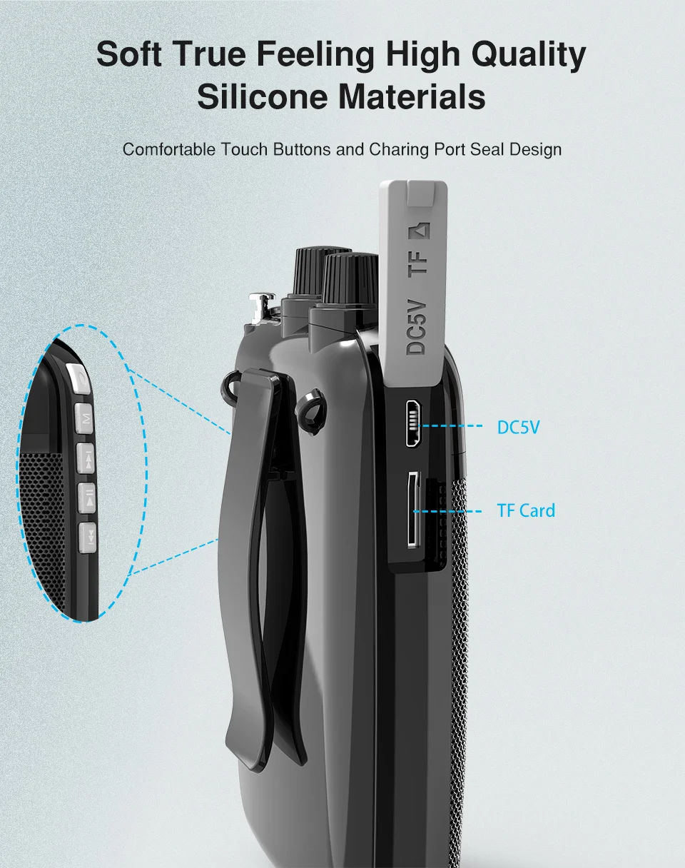 Беспроводной голосовой усилитель с микрофоном, мини портативный ...
