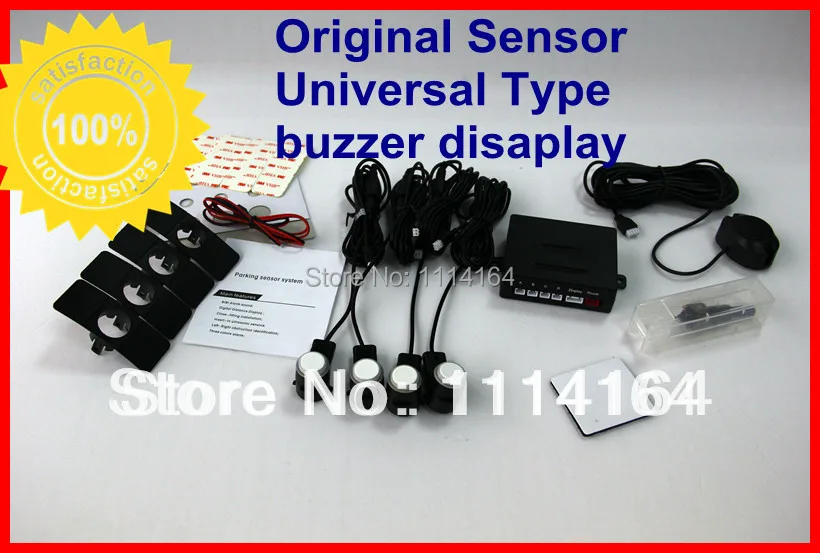 

Universal OEM parking sensor Original 12v waterproof 4 OEM ultrasonic sensor buzzer display car parking sensor system