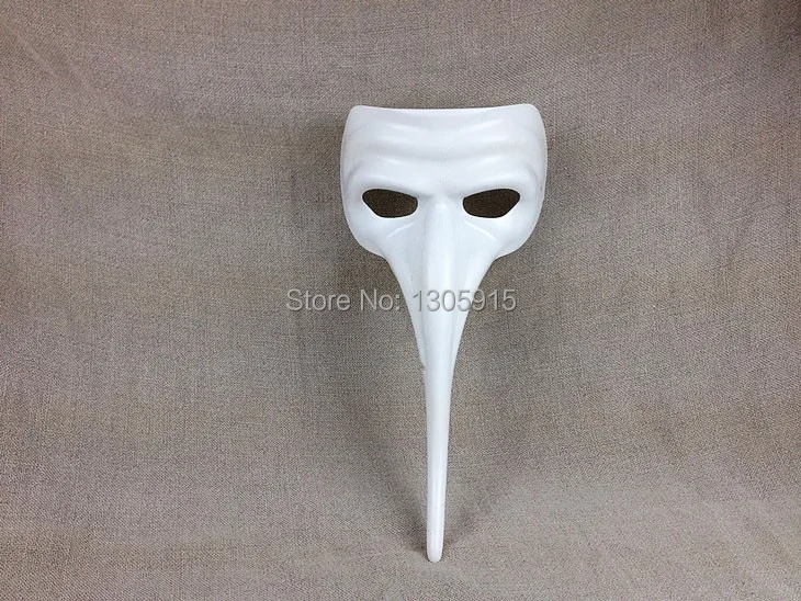Белая маска цветные рисовальные маски diy длинный нос маска|long nose mask|white maskmask color |