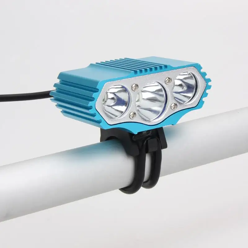 Cheap 12000LM Waterproof Cycling Bike Front Lamp 3X XM-L T6 LED 4 Modes Aluminum Alloy Bicycle Headlight Flashlight Black/Blue/Red 5