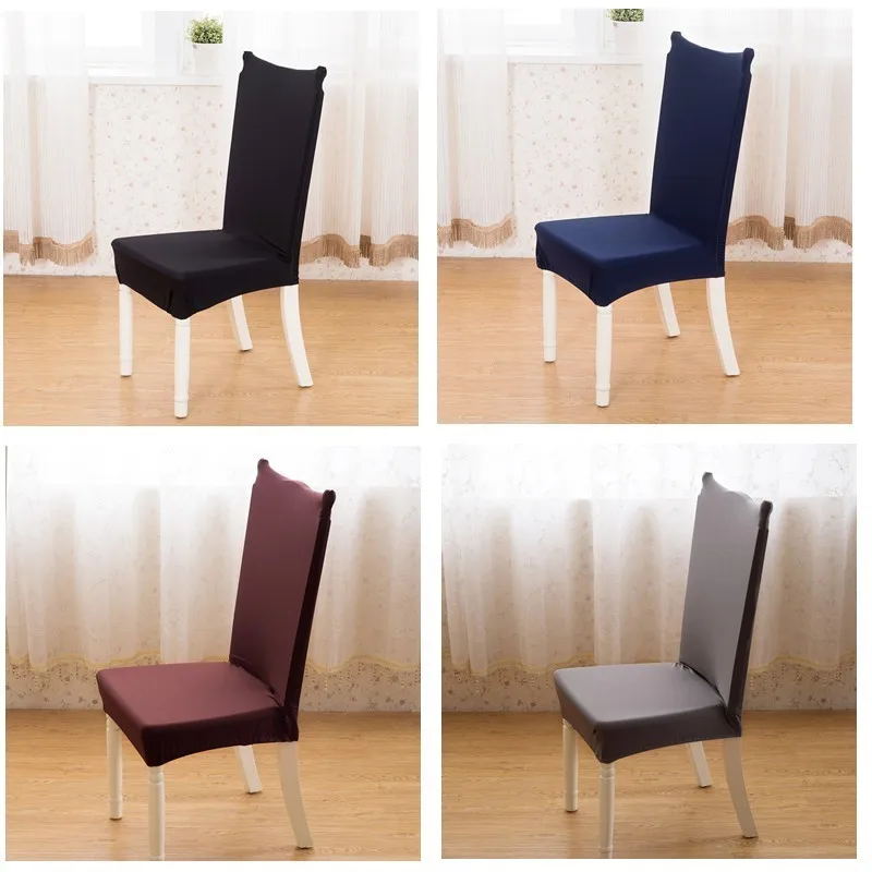 

Chair Covers Spandex With Backrest 1pc High Elastic Stretch Removable Dining Seat Case Protector Home Decoration Modern Design