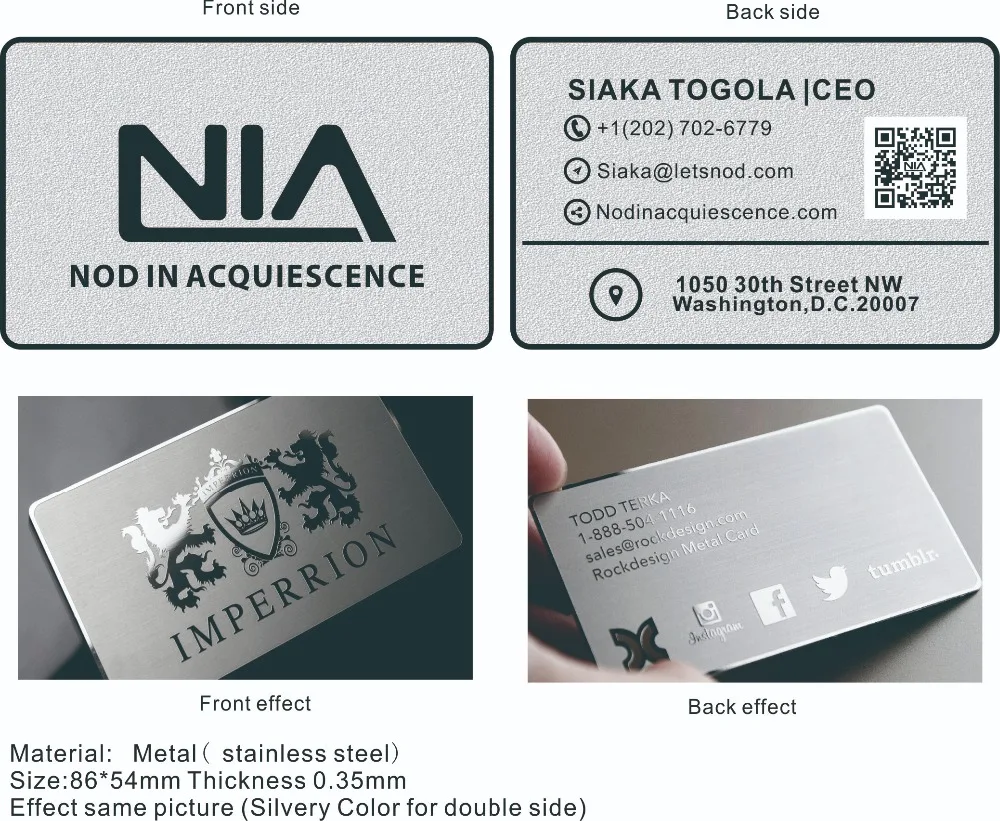 metal card