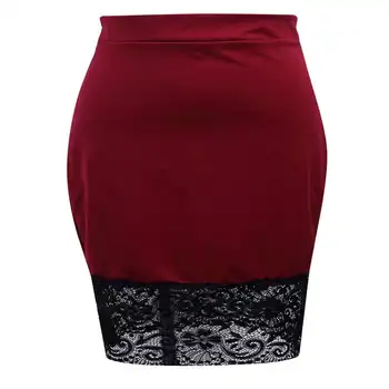 

Sexy Women Fashion Formal Stretch High Waist Short Bodycon Mini Lace Skirt Pencil Skirt