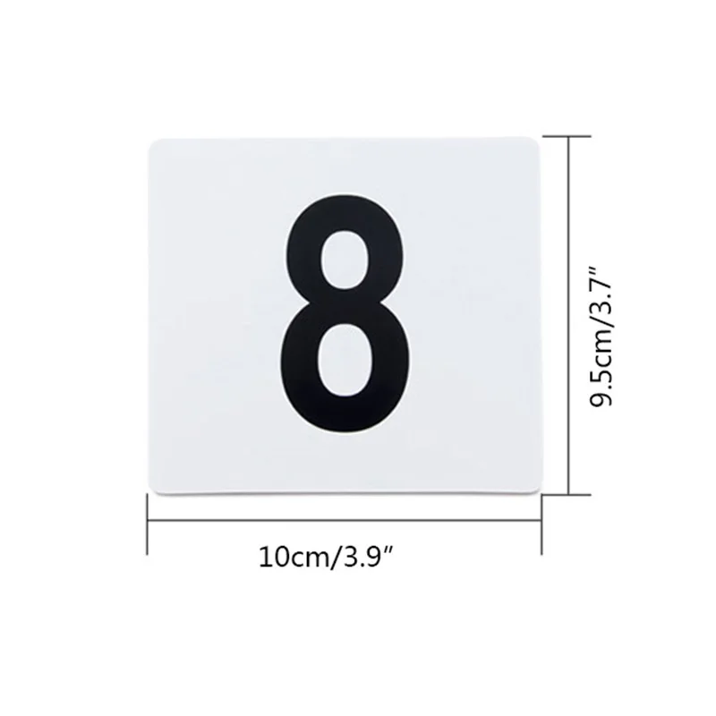  1-25 Plastic Table Marker Number Cards for Banquets Poker Tables Black White Table Numbers Wedding 