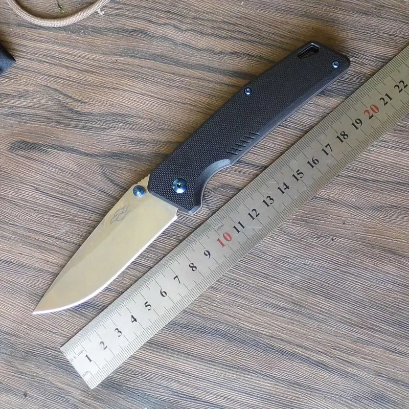 58-60HRC Ganzo FB7601 440C G10 или ручка из углеродного волокна складной нож для выживания походный инструмент карманный нож тактический edc Открытый инструмент - Цвет: Черный