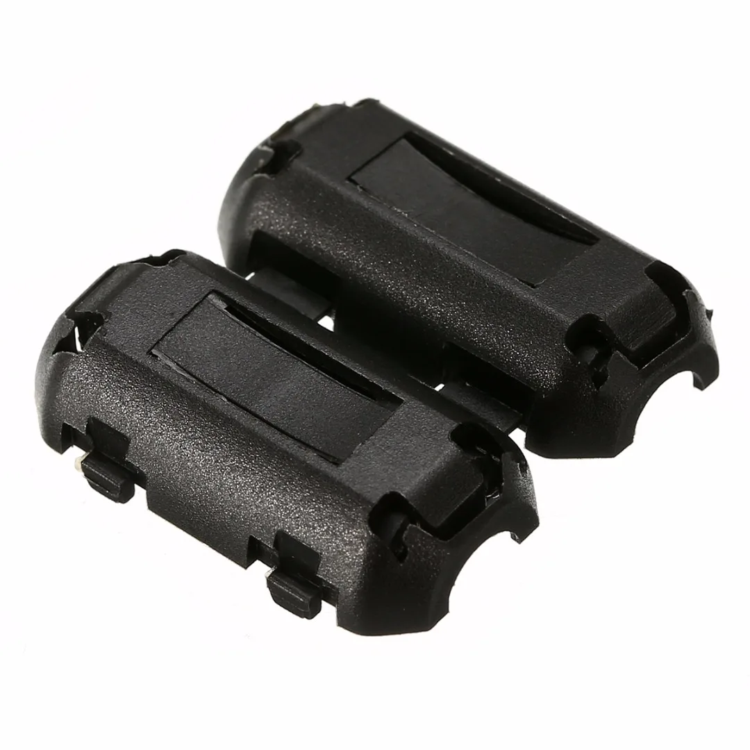 5pcs Ferrite Core Filters 3.5mm Noise Suppressor EMI RFI Clip Choke Ferrite Core Cable Filter For Power Cord AV Cable