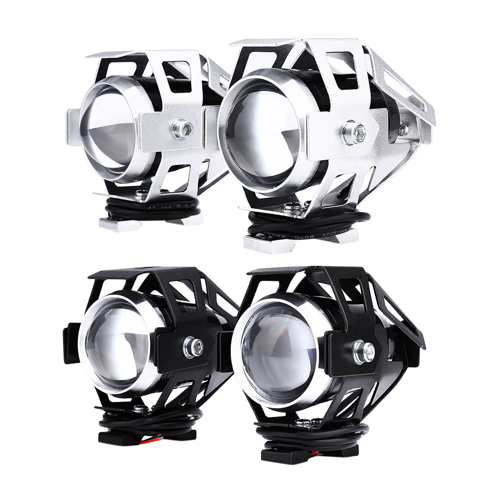 

2pcs 1 pair 125W 12V 3000LM U5 LED Transform Spotlight Motorcycle Headlight Alloy Material High Brightness Fog Lamp 6000K