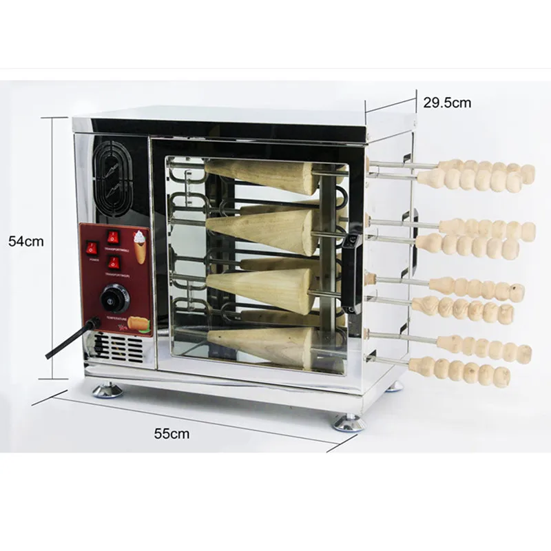 110V/220V Commercial Electric Chimney Cake Oven Machine Deck Baker