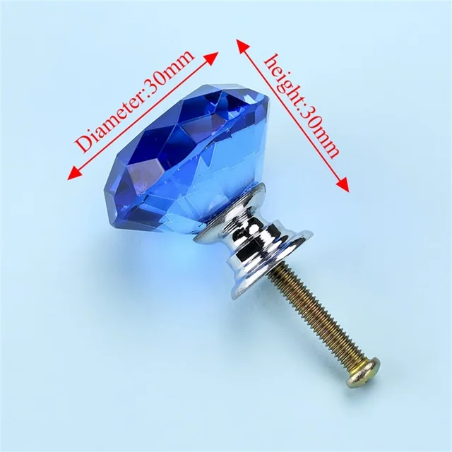 Paquete De 10 Pomos De Cajón, 30 Mm, Coloridos Tiradores De Cristal Para Armario, Tiradores De Armario, Perilla De Armario Para Cocina, Baño, Oficina, Bricolaje | En Línea
